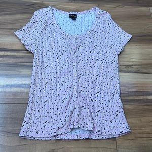 Art class button up shirt pink